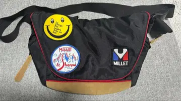MILLET 숄더백 와펜 (BK)