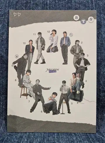 재고 1. BTS 국 메모장 20매 한국 제작자님