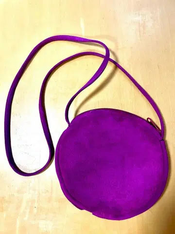 BIKI 보라색 꽃 모양 숄더백