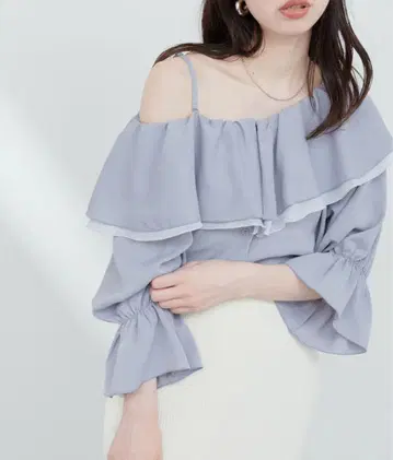 [WEB 한정판] 멀티 WAY 프릴 카라 블라우스
