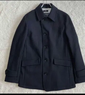 새상품급 고급 쉽스 SHIPS super140's 울 코트 네이비 M