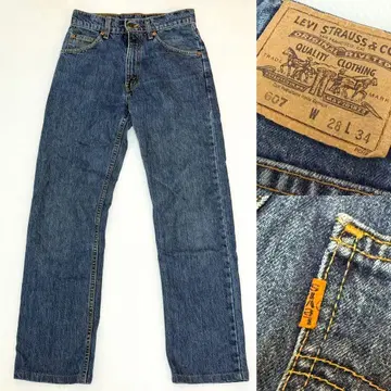 고품질 리바이스 데님 607 오렌지 탭