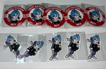 CRAZY RACCOON MEIY 캔뱃지 dfm