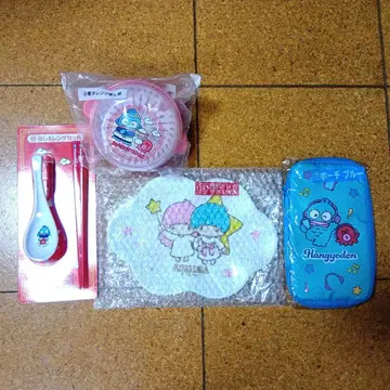 산리오 제일복권 구름 모양 트레이 키키라라 & 한교동 세트