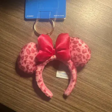 디즈니 레오파드 무늬 키체인