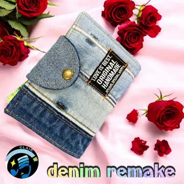 핸드메이드 데님 리메이크 지갑 493