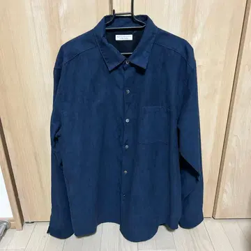 BEAUTY&YOUTH 스웨이드 라이셔츠 네이비