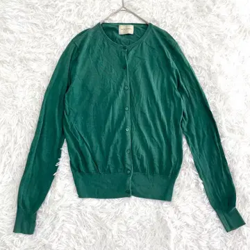 UNITED ARROWS 유나이티드 애로우즈 가디건 실크 혼방 그린