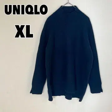 UNIQLO 유니클로 ( XL ) 프리미엄 라무 케이블 하이넥 스웨터