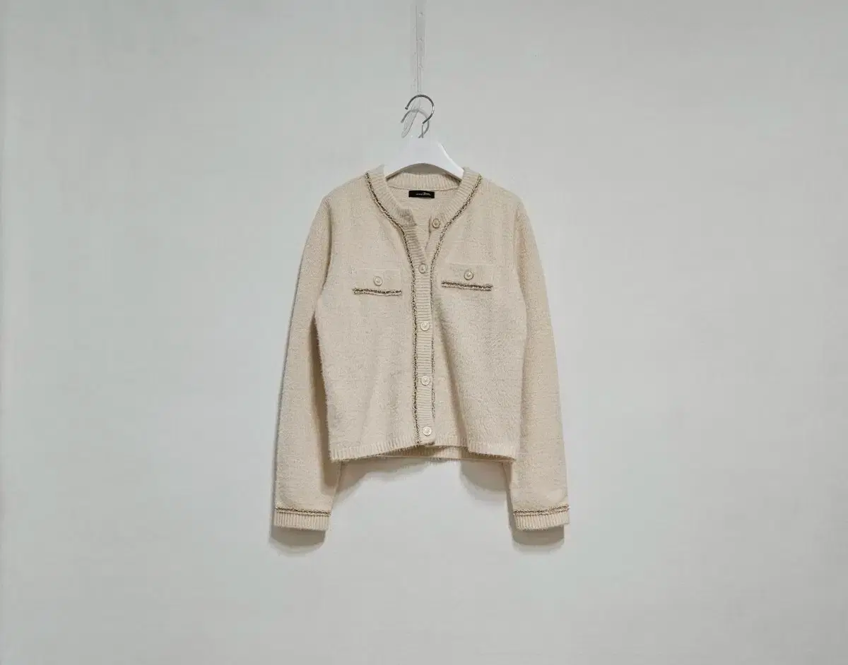 Roem Tweed Color Block Cardigan
