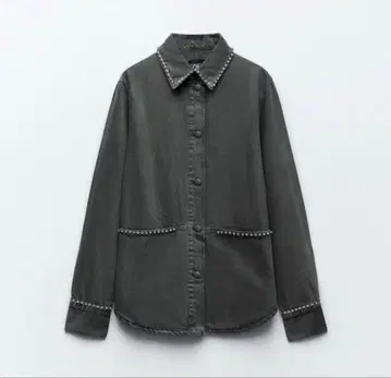 ZARA 큐빅 데님 자켓