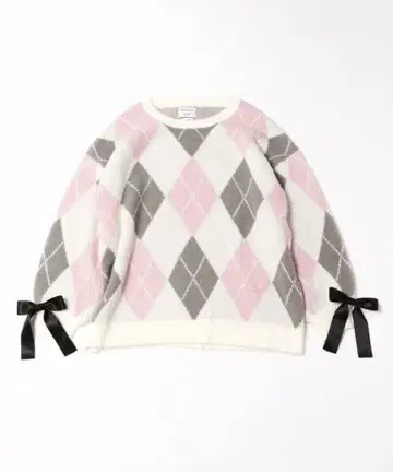 마계노 리리무 x Heather 아가일 니트 니지산지 어패럴 콜라보