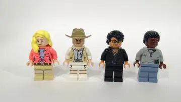 레고 미니 피규어 정품 쥬라기 월드 4개 묶음 판매 모자 다름