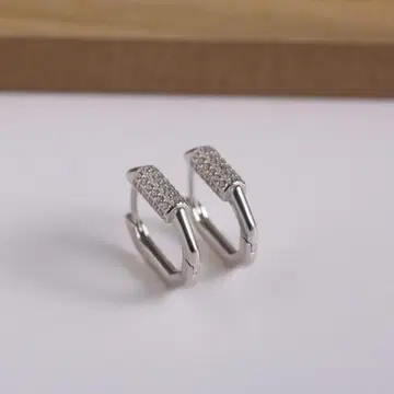 S925 실버 후프 귀걸이 양쪽용 다용도 디자인 오피스용 성숙/러블리