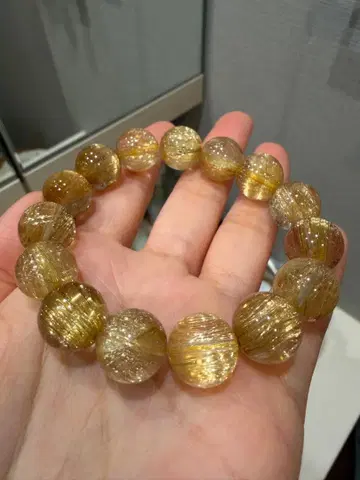 골드 루틸 팔찌