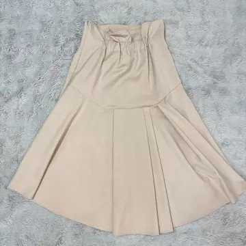 [ 새상품급 ] United Tokyo 아지메 플레어 롱 스커트 베이지