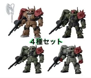 복수의 레퀴엠 모빌슈트 앙상블 레드 울프대 자쿠 전 4종 세트