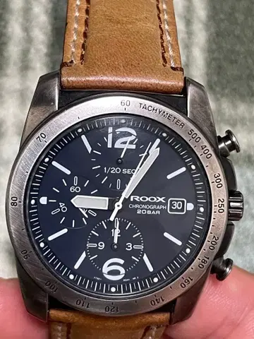 [배터리 교환 완료] A LBA ROOX 크로노그래프 시계 네이비