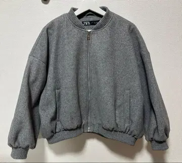 ZARA 그레이 블루종