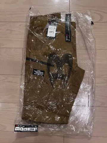 바틀 1812 데님 라이크 스트레치 카고 팬츠 카멜 브라운