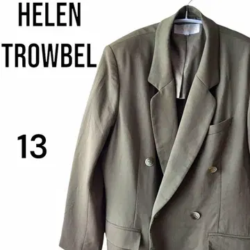 HELEN TROWBEL 남성용 테일러드 자켓 L 풀색