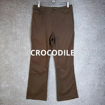 CROCODILE 캐주얼 팬츠 브라운 L 사이즈