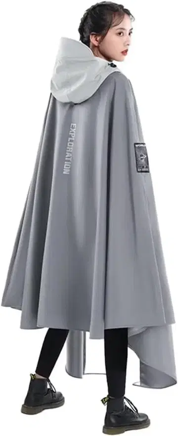 [지젤] 레인코트 자전거 레인 판초 빅 사이즈 백팩 대응 바이저