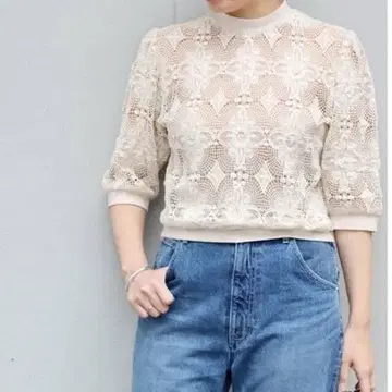 CLANE CLASSIC LACE TOPS 블라우스