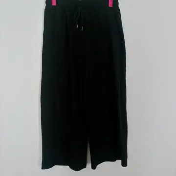 TIME AND TRU 블랙 와이드 팬츠 허리밴딩 [XS]