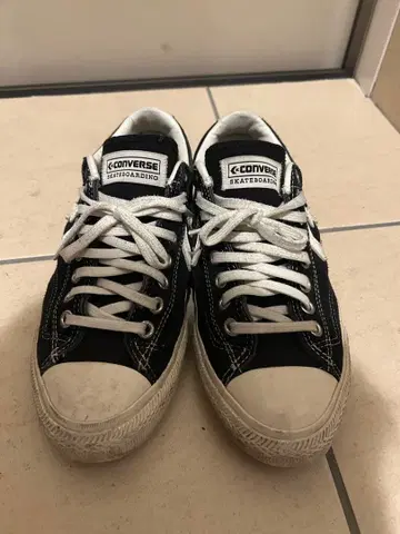 컨버스 스케이트보딩 블랙/화이트