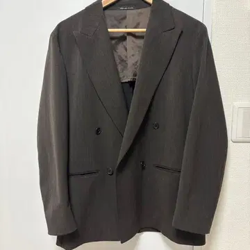 GREEN LABEL RELAXING 브라운 더블 자켓