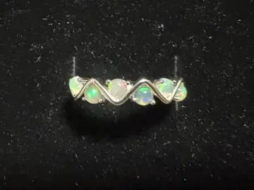 실버 오팔 반지