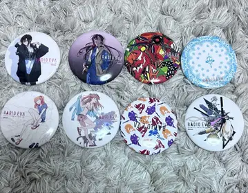 에반게리온 RADIOEVA 한정판 캔뱃지 8개 세트 에바