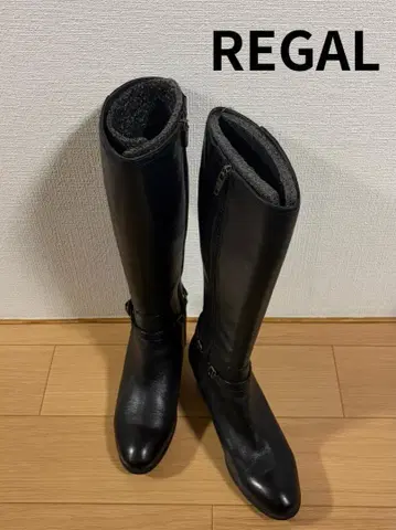 [ 새상품급 ] REGAL 롱 부츠 블랙 22.5cm