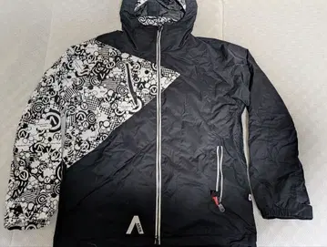 그래픽 프린트 후드 부착 스노우보드