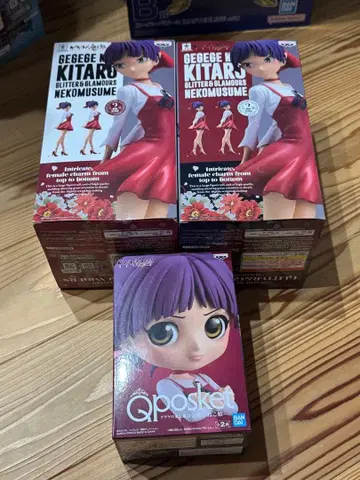 게게게의 키타로 네코무스메 미개봉 상자 약간의 흠집 피규어 세트