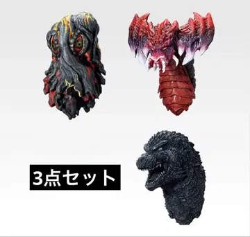 제일복권 고질라 -난폭한 짐승- E상 헤드 마그넷 세트