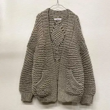 Allumer 아메르 페루산 울 케이블 가디건