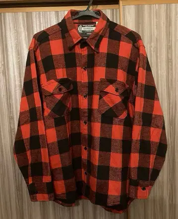 슈가케인 90s 레어 USA제 플란넬 셔츠 버팔로 체크