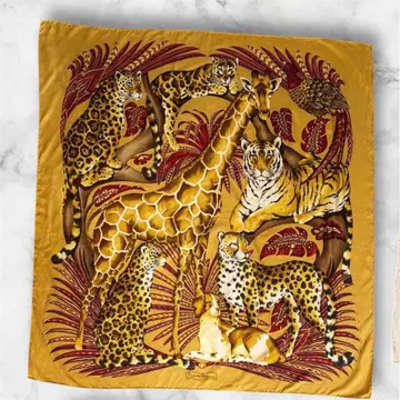 [ 80s ] Salvatore Ferragamo 페라가모 실크 스카프