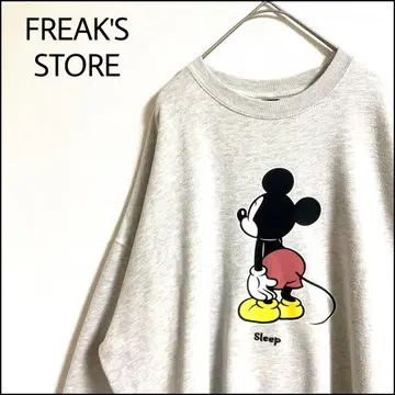 FREAK'S STORE 디즈니 맨투맨 그레이 오버 사이즈