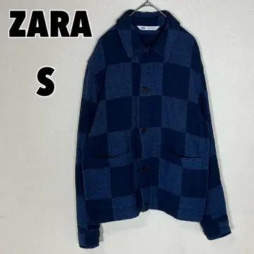 ZARA 자라 (S) 블록 체크 패턴 자켓