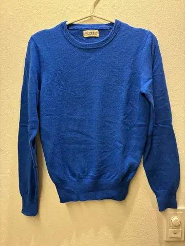 가격 인하 BEAMS BOY 니트 스웨터 블루 파랑