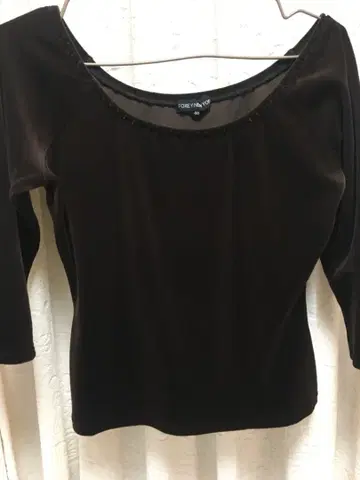 FOXY NEW YORK 브라운 5부 소매 상의 40