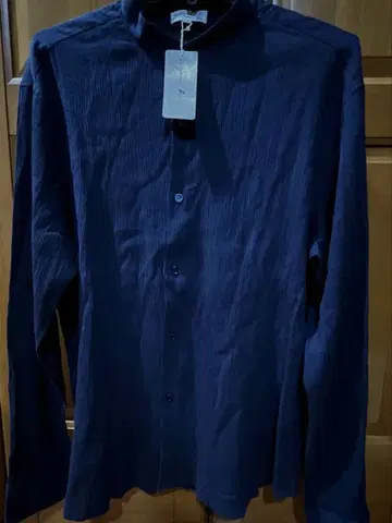 미사용 새상품 에네스베 Agnes b. 네이비 코튼 셔츠