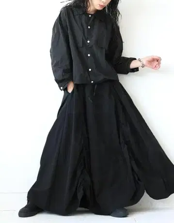 안티카*드로스트 롱 스커트*antiqua