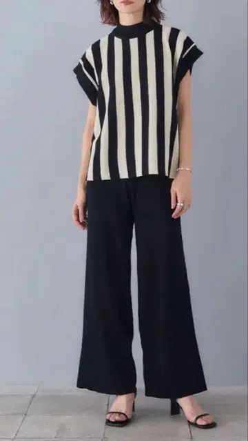 frene 니트 셋업 스트라이프