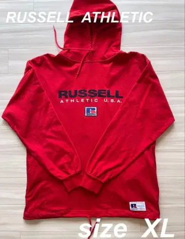 러셀 애슬레틱 후드티 XL 빨간색