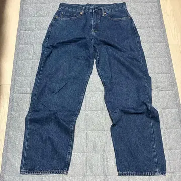 GAP 다크 블루 배기 데님 팬츠