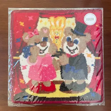 [미개봉 새상품] FEILER 니코니나 손수건 레드 테디 곰